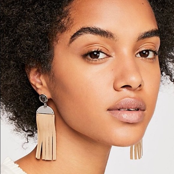 Free People Jewelry - Free People Western Leather Earrings